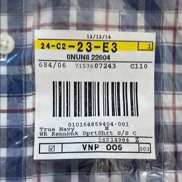 L.L. Bean Blue and White Casual Button Down Shirt - Picture 3 of 4